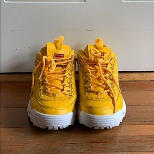 FILA yellow sneakers